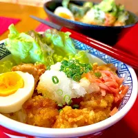 から揚げ丼|おかちさん