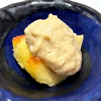 8月14日・［お寿司のコース🍣］①イチジクと白和え😋✨（めっちゃ久しぶりのイチジク❣️）