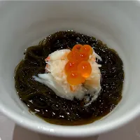 8月14日・［お寿司のコース🍣］⑤岩もづく😋✨（しっかりしたモズクでした😄笑）