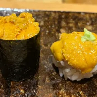 8月14日・［お寿司のコース🍣］⑪馬糞ウニ😋✨（あんまり得意じゃ無いけど💦このウニは美味しかった👍🏻）