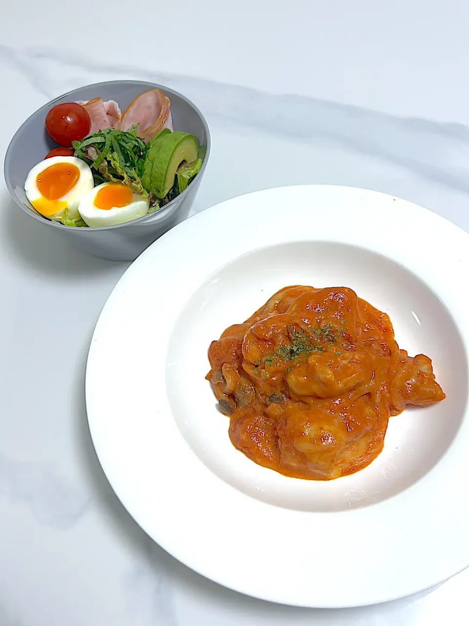 チキンのトマトクリーム煮|なみさん