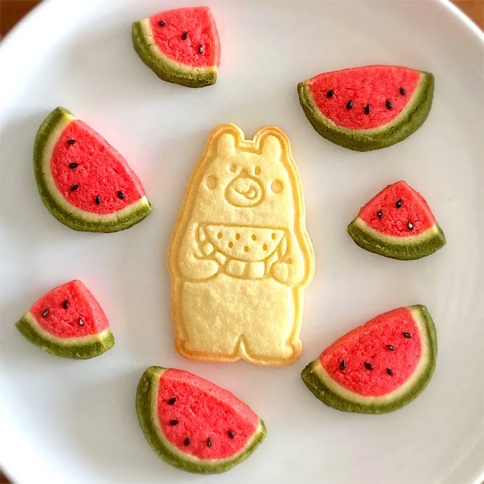 夏休みのスイカクッキー🍉|ましてさん