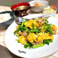 豚肉とニラ玉のスタミナ炒め|亜矢子さん