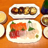 お刺身&丸茄子焼き|マイさん