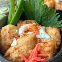 おかちさんの料理 から揚げ丼|まなまな♡さん