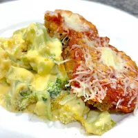 Eggplant parmigiana with creamy broccoli 🥦|FitMomDoc19さん