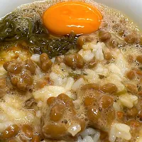 納豆卵めかぶ丼|あべたかひろさん