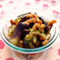 きいろさんのゴーヤとナスと油揚げの甘辛炒め