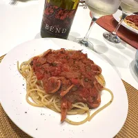 イカのトマトソースパスタ🍝|ナムナムさん
