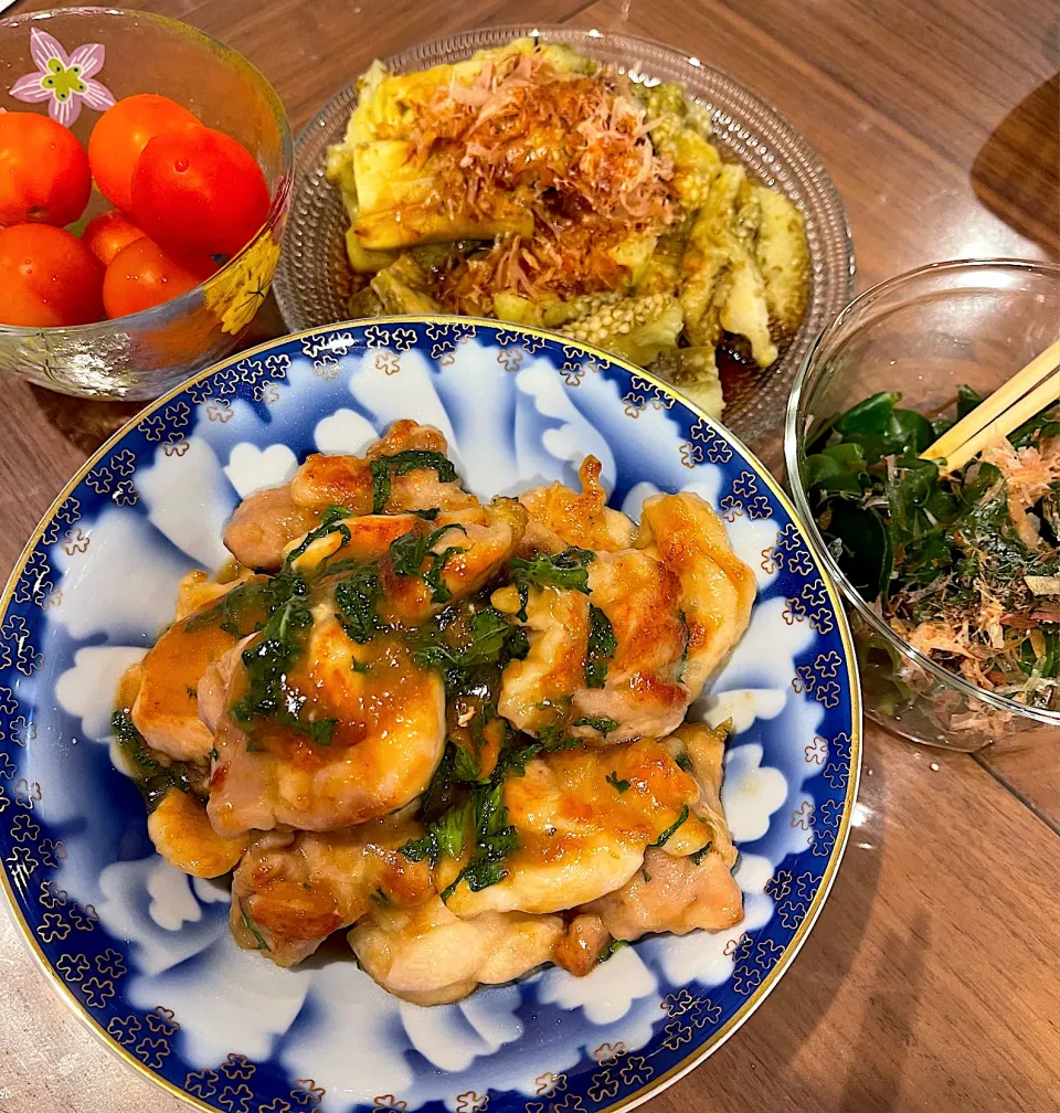 鶏の梅しそ照り焼き|だるころさん