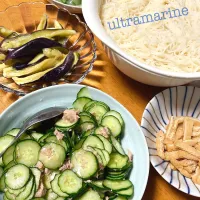 ＊子ども作♬夏休みそうめん晩ごはん＊