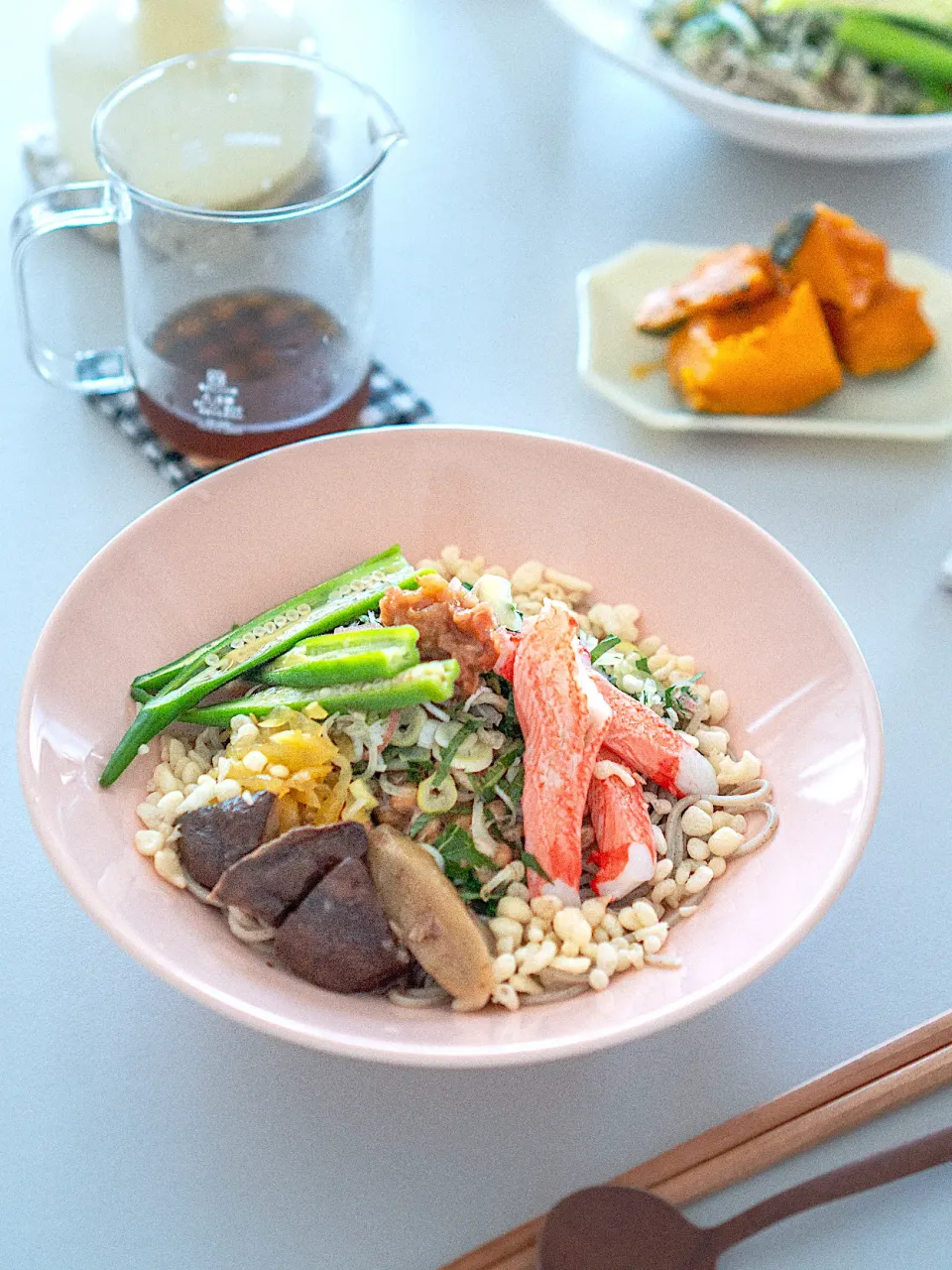 梅肉でさっぱり"冷やしたぬき蕎麦"|kayokoさん