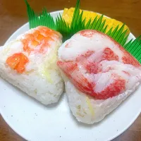 コンビニ風押し寿司にぎり|おみつさん2さん