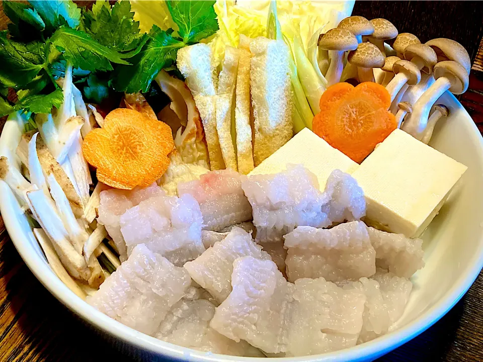 今夏初の「鱧しゃぶ鍋」|mottoさん