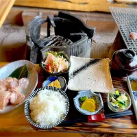 地鶏焼き定食|藤田 まり子さん