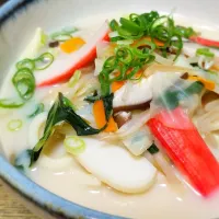 パパ作👨ちゃんぽん風うどん|ぱんだのままんさん