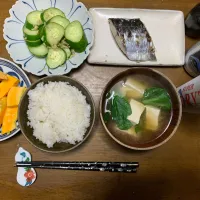 夕食　サゴシの塩焼き|ATさん
