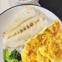 Steamed cod fish veggies omelette 😋💕😍🤤|🍒lynnlicious🍒さん
