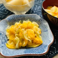 「コリンキーとカリモリの胡麻和え」|バシュランさん