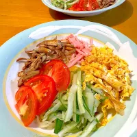 焼き白茄子入り喜多方ラーメン冷やし中華|さらっと🍀さん