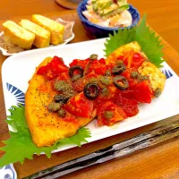 メカジキのトマトケッパーソース|すずさん