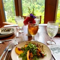 2025/8/17   黄桃のグリルサラダ　Grilled SC Peach Salad