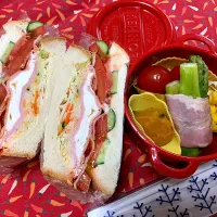 お久しぶりの自分弁当🥪|がおりんさん