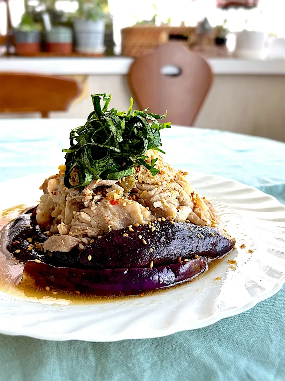 なすと豚バラの重ね蒸ししゃぶ|Miki (^_−)−☆さん