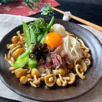 なめこ素麺|スイーツポテトさん