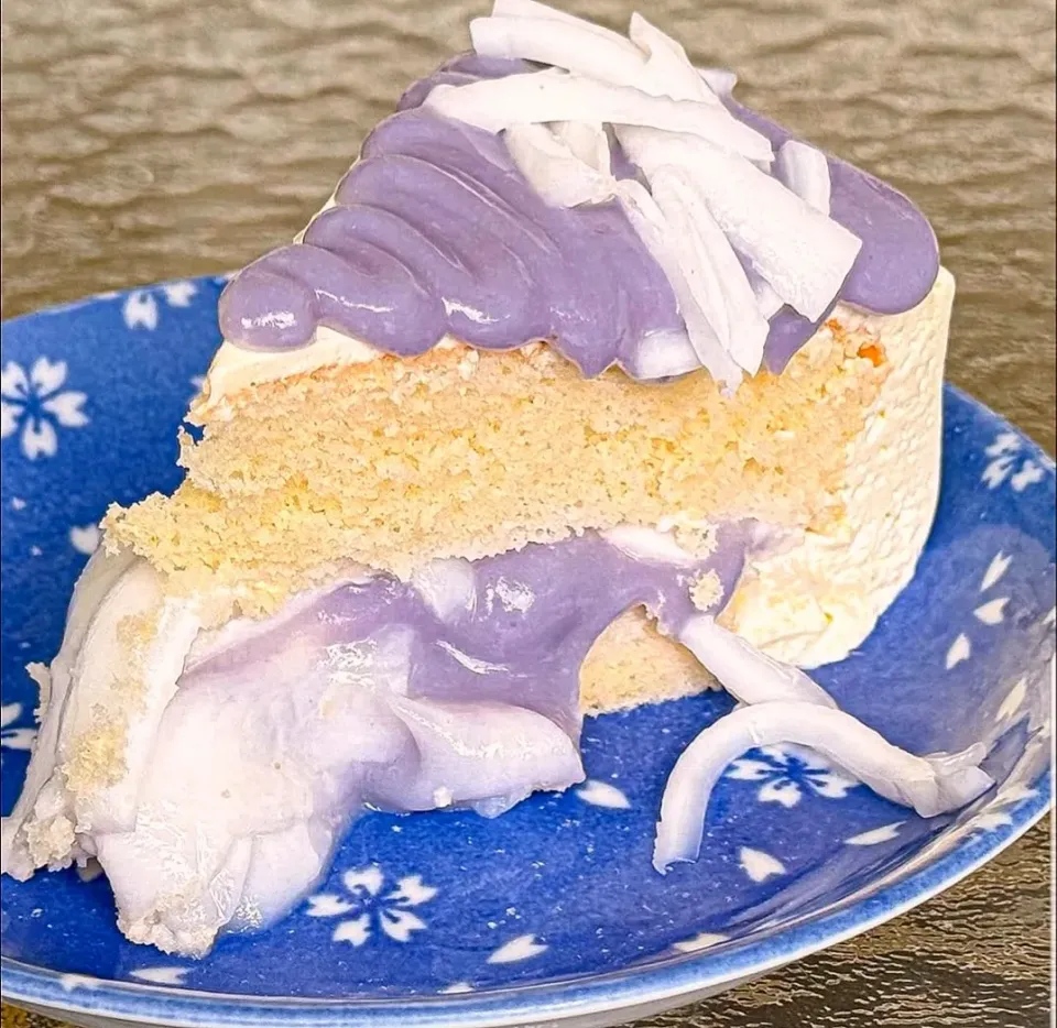Fluffy & Creamy Taro Coconut Cake 🍰🤤|An'leeさん