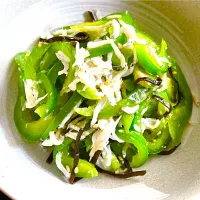 お盆休み最終日 お家おつまみ②塩昆布じゃこピーマン|KANAさん