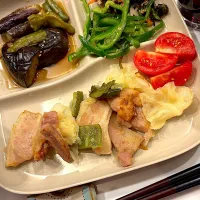 ナスの煮浸しが付いた定食| マツさん
