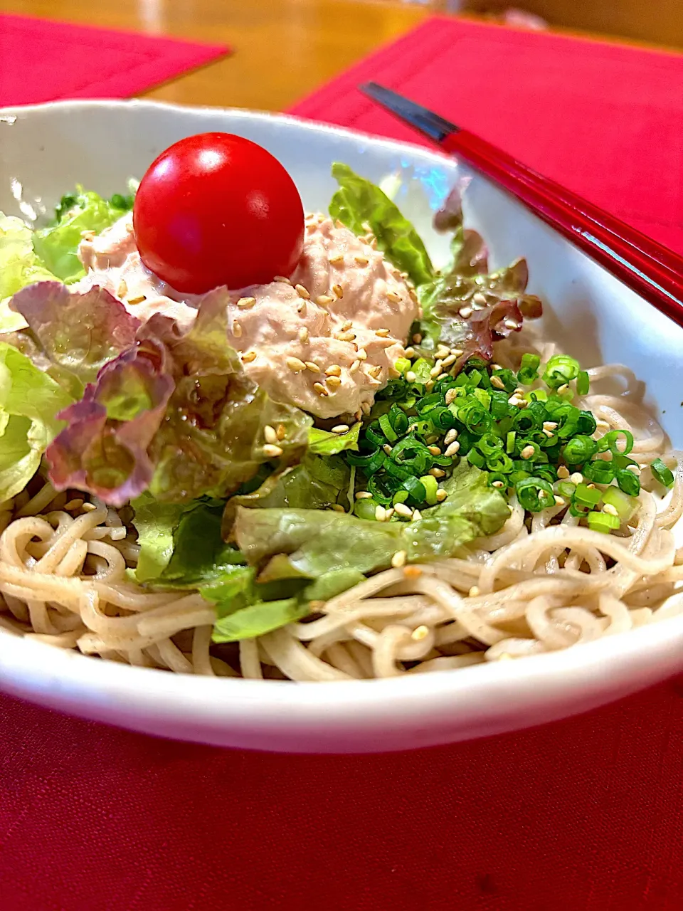 サラダそば🥗|おかちさん