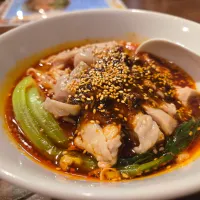 名前忘れたけど鶏肉の痺れ辛い麺！|しあるさん
