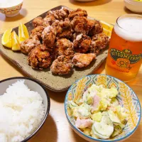 唐揚げとポテサラ|RYOさん