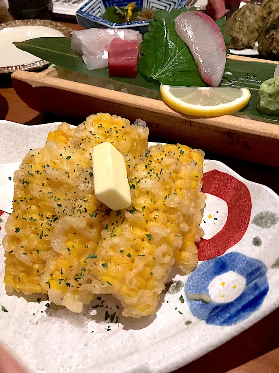 20250818とうもろこしの天ぷら|くぽさん