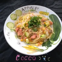 信号機色のパスタ✨|cocco+さん
