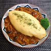 モリモリオムカレーでムスコの置きランチ