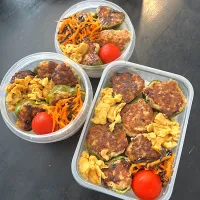 ピーマンの肉詰め弁当。|hanakoさん