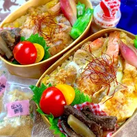 今日の夫婦弁⁽⁽ ◟(灬 ˊωˋ 灬)◞ ⁾⁾💕|桃実さん