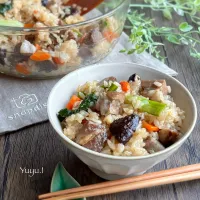 レンジで！焼豚ゴロゴロの中華おこわ