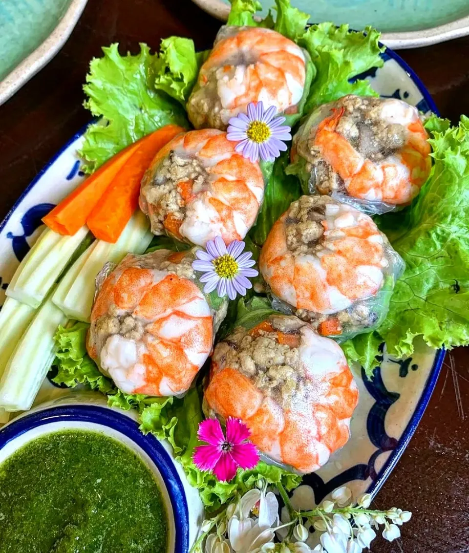 Thai Rice Noodle Salad Roll aka Kuay Tiew Lui Suan 🥗🥢🤤|An'leeさん