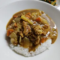 ☆夕飯☆ポークカレー、小松菜海苔和え|ｼｮｺﾗさん