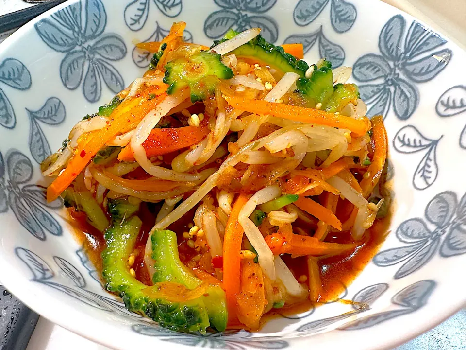 ゴーヤもやし辛口ナムル|ゆみさん