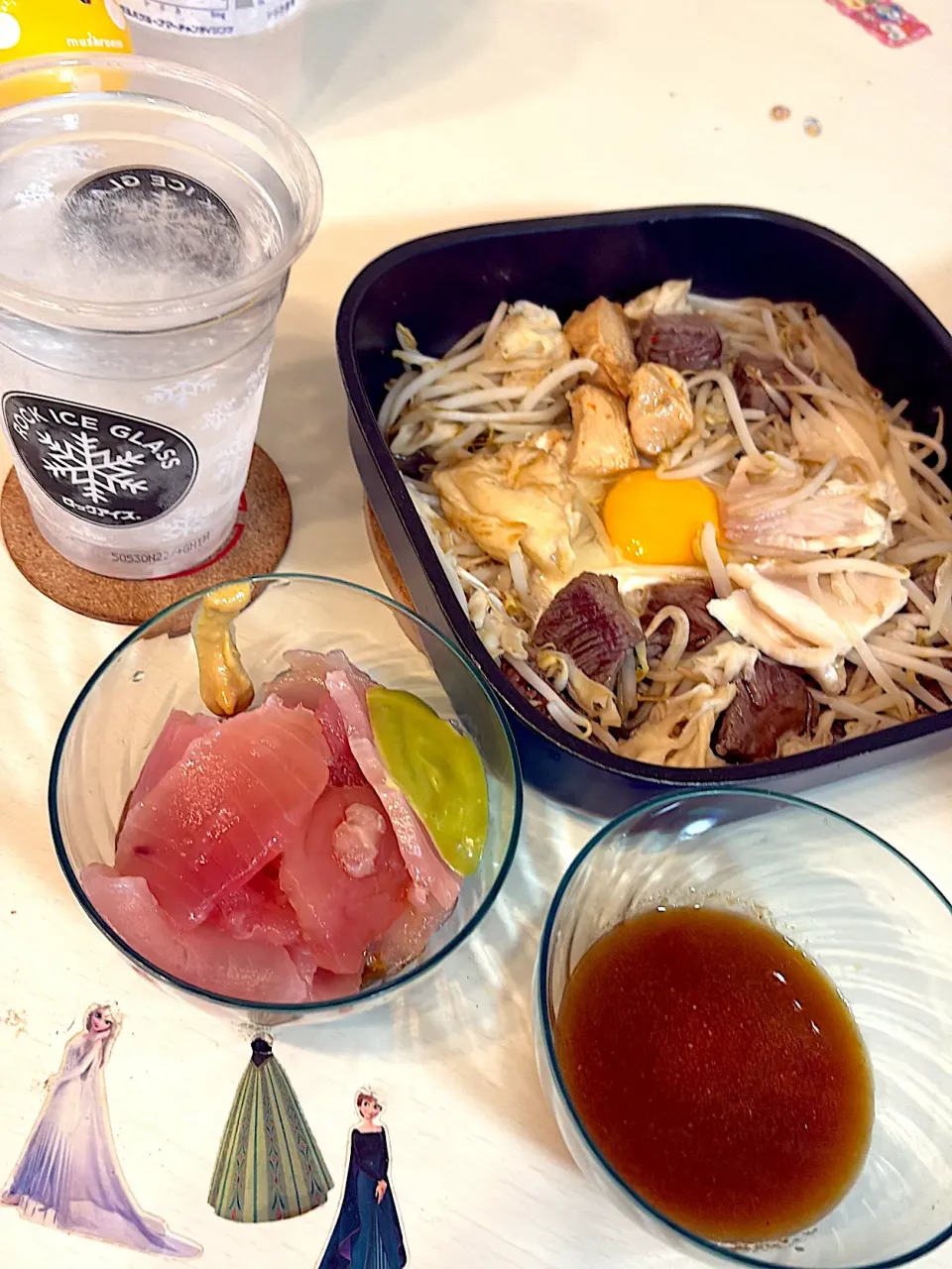 もやし炒めと鮪納豆|やすさん