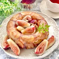無花果のアップサイドダウンケーキです(∩´∀`∩)💕|sucreroomさん