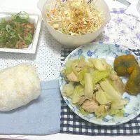 鶏もも肉とキャベツのガーリック炒め|りん5さん