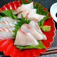 ブリ、さわら、鯛のお刺身3種盛り|はるかさん