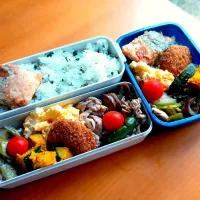 次男・私弁当|tamagomagomagoさん