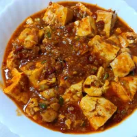 一応、激辛麻婆豆腐🔥　普通の唐辛子では辛さに上限があるね🤔|深夜特急fさん
